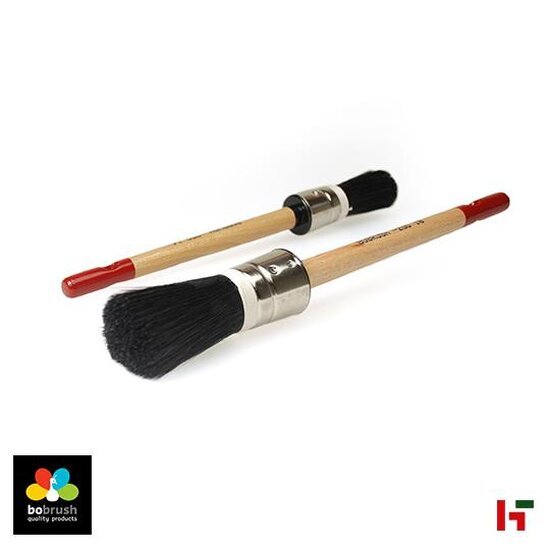 Schilderen & behandelen - Ronde kwast, Prof NR 12 - Ø 23 mm Houten handvat - Bobrush