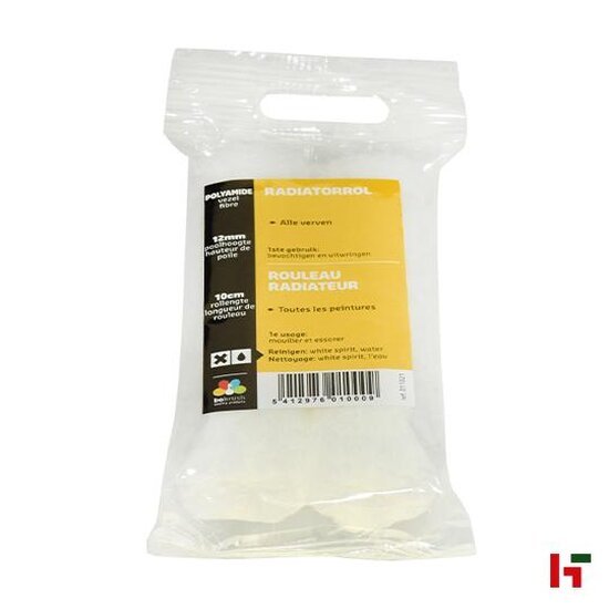 Schilderen & behandelen - Middelharige vervangrol, Polyamide radiatorrol 2 st 10 cm - Bobrush