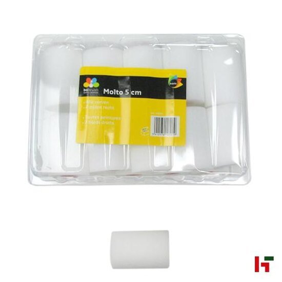 Schilderen & behandelen - Vervangrol, Molto superfijn - 2x recht 20 st 5 cm - Bobrush