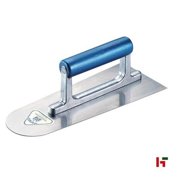 Pleisteren - Jung Plakijzer, Belgisch rond Houten handvat 280 x 80 / 110 mm Staal ( 2 mm/++) - Jung