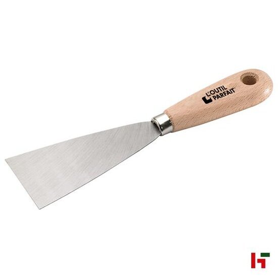 Pleisteren - L'outil Parfait Plamuurmes Houten handvat Inox 40 mm - L'outil Parfait