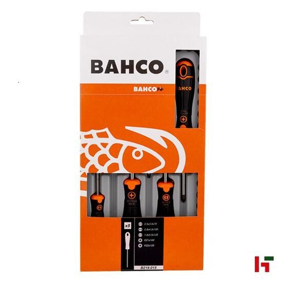 Sleutelen & schroeven - Bahco Schroevendraaierset Plat/PZ 5-delig - Bahco