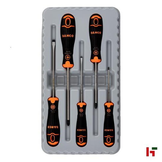 Sleutelen & schroeven - Bahco Schroevendraaierset Plat/PZ 5-delig - Bahco
