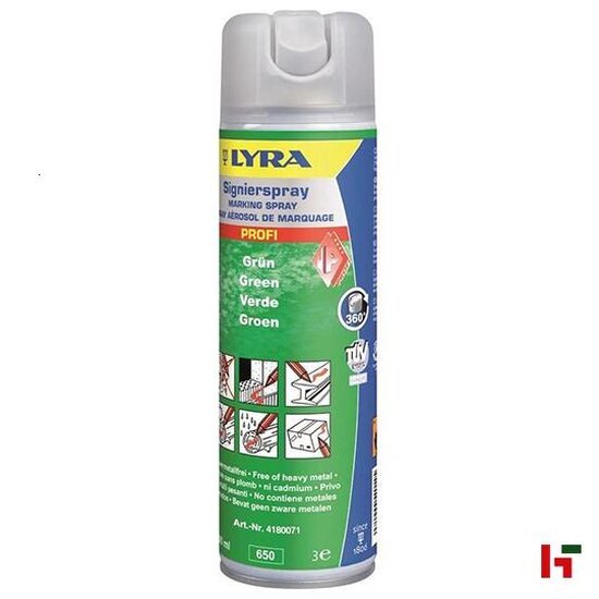 Markeren - Lyra Markeerspray Groen 500 ml - Lyra