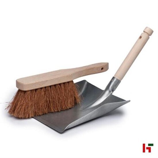 Kuisen & reinigen - Stofblik met handveger, Galva 400 x 225 mm Houten handvat - Bobrush