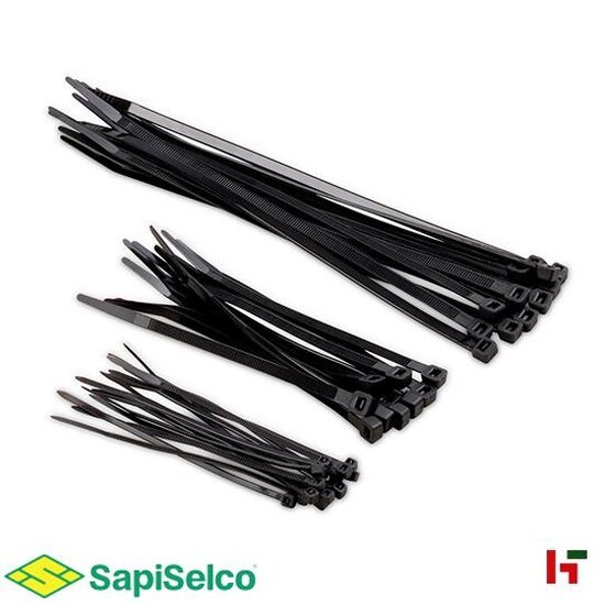 Beveiliging - Kabelbinder Zwart 100 x 2,5 mm 100 st - SapiSelco