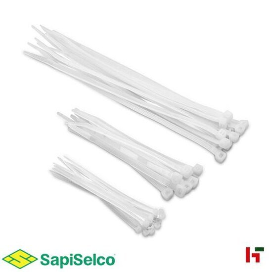 Beveiliging - Kabelbinder Wit 200 x 4,5 mm 100 st - SapiSelco