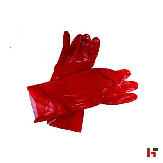 Werkhandschoenen - Werkhandschoen, Rubber rood   - Private label