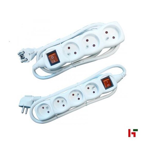 Elektriciteit & verlichting - Stekkerblok met switch 1,5 m 3 Stopcontacten - Private label