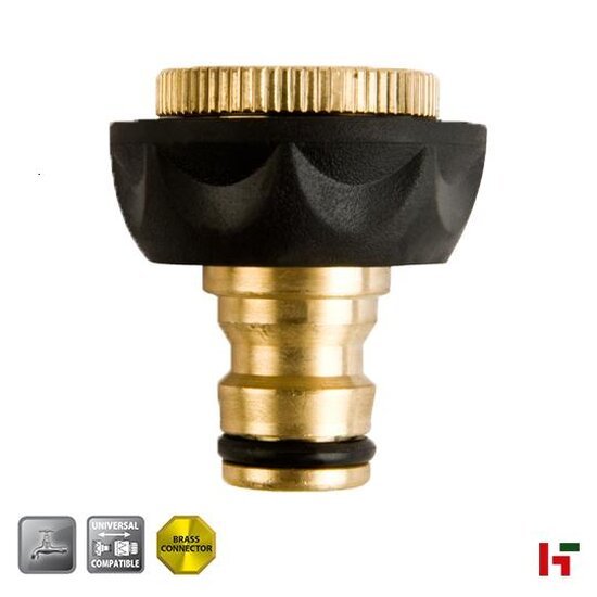 Slangen & koppelingen - Polet Kraanstuk, Brass SoftTouch Metaal 1/2"-3/4" - Polet