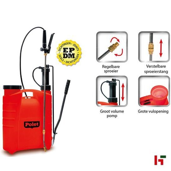 Slangen & koppelingen - Polet Druksproeier, EPDM 12 L - Polet