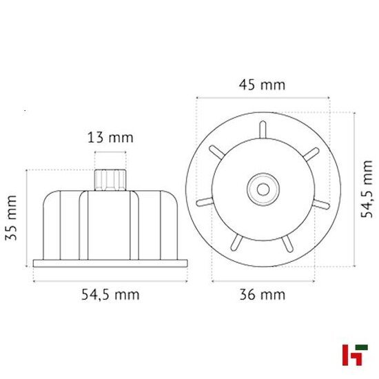 Tapes & verpakkingsmateriaal - Pavilift Leveling system, Schroefdop - 12-20mm 70st - Stoneline