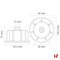 Tapes & verpakkingsmateriaal - Pavilift Leveling system, Schroefdop - 12-20mm 70st - Stoneline
