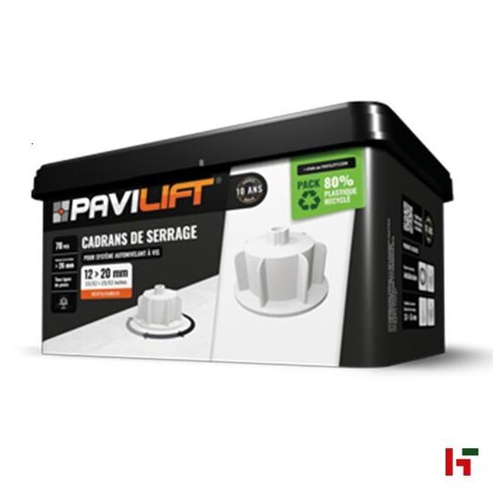 Tapes & verpakkingsmateriaal - Pavilift Leveling system, Schroefdop - 12-20mm 70st - Stoneline