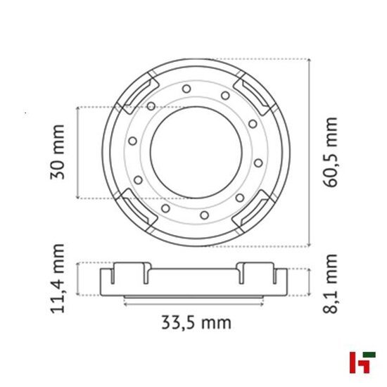 Tapes & verpakkingsmateriaal - Pavilift Leveling system, Beschermingsring 50st - Stoneline