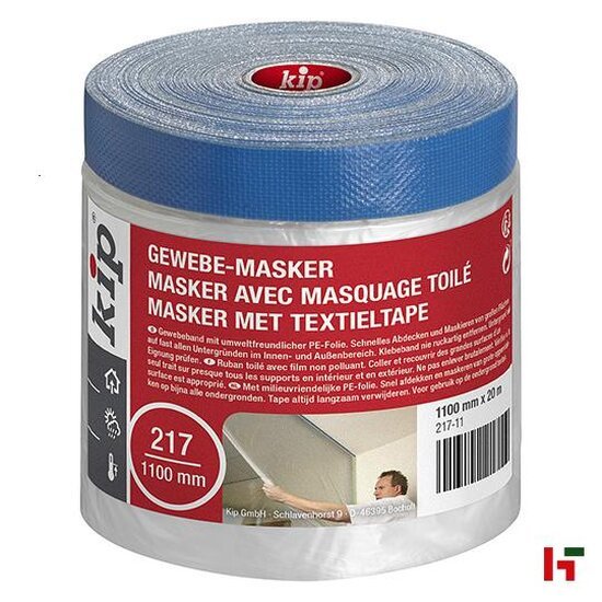 Tapes & verpakkingsmateriaal - Kip Masker met textielband, 217 1100 mm / 20 m 8 st - Kip