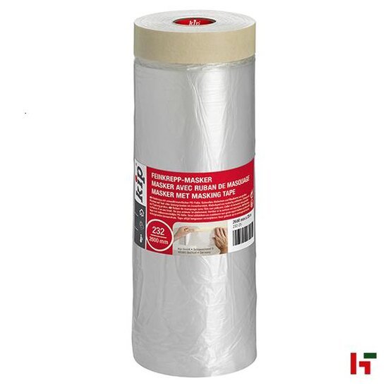 Tapes & verpakkingsmateriaal - Kip Masker met maskingtape, 232 2600 mm / 25 m - Kip