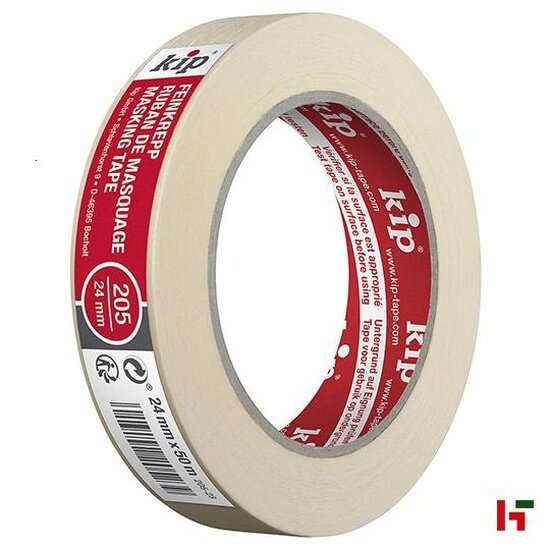 Tapes & verpakkingsmateriaal - Kip Maskingtape Crèpe, 205 24 mm / 50 m - Kip