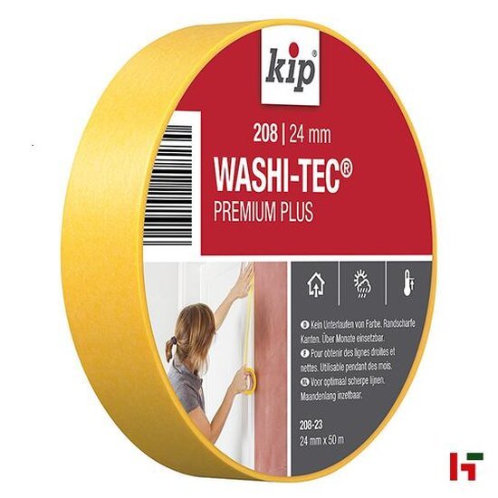 Tapes & verpakkingsmateriaal - Kip Maskingtape Washi, 208 24 mm / 50 m - Kip