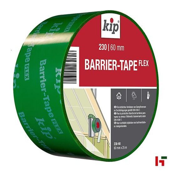 Tapes & verpakkingsmateriaal - Kip Barriertape HDPE, 230 60 mm / 25 m - Kip