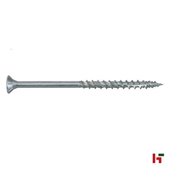 Schroeven - Formel F Spaanplaatschroef met verzonken kop, Verzinkt staal 120 mm Super Box 6,0 mm HX30 - SWG