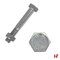 Bouten, moeren en ringen - Zeskantbout met moer, Verzinkt staal 50 mm Medium Box M 10 SW 17 - SWG