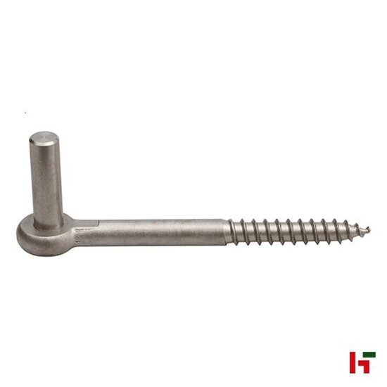 Hang- & sluitwerk - Inschroefduim, Inox 13 mm - Ø 12 x 60 mm - SWG