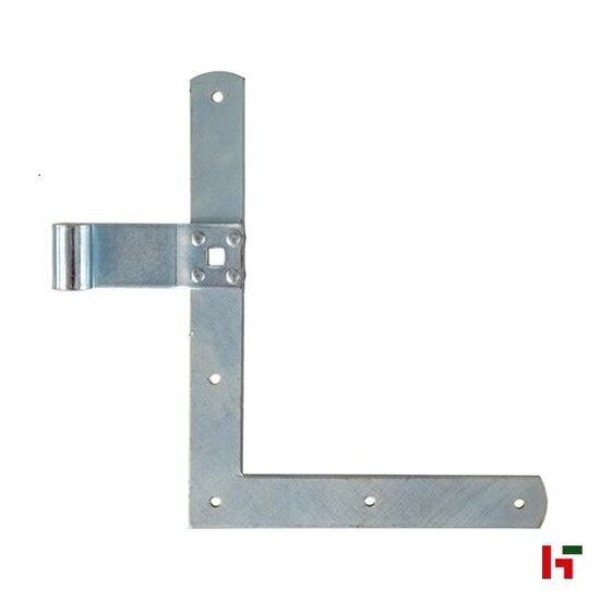 Hang- & sluitwerk - Winkelhaak duimhengen, Verzinkt staal 13 mm - 200 x 30 x 3 mm Links - SWG