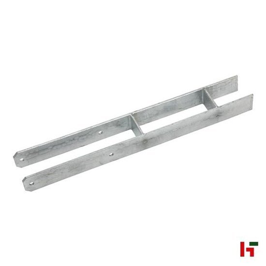 Houten schutting - Paalanker H-vorm, Verzinkt staal 60 cm 90 x 90 mm - SWG