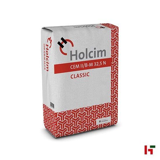 Cement & mortels - Holcim Grijze cement CEM II/B-M 32,5 N (S-V) PE zak 25 kg - Holcim
