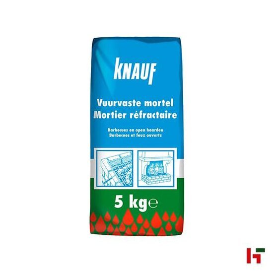 Cement & mortels - Knauf Vuurvaste mortel 5 kg - Knauf