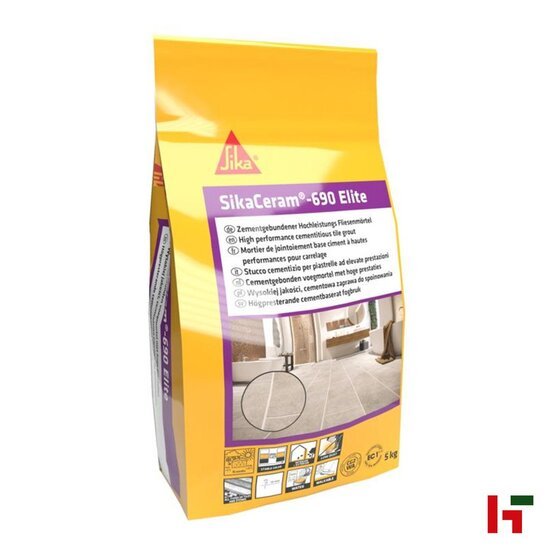 Voegmiddelen - Traditioneel Voegsel, SikaCeram 690 Elite Manhattan PE zak 5 kg - Sika