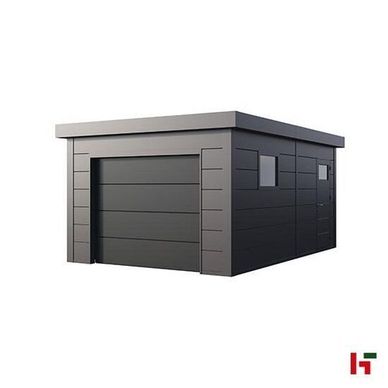 Metalen garages - Garage in Metaal 3654G Antraciet - Telluria