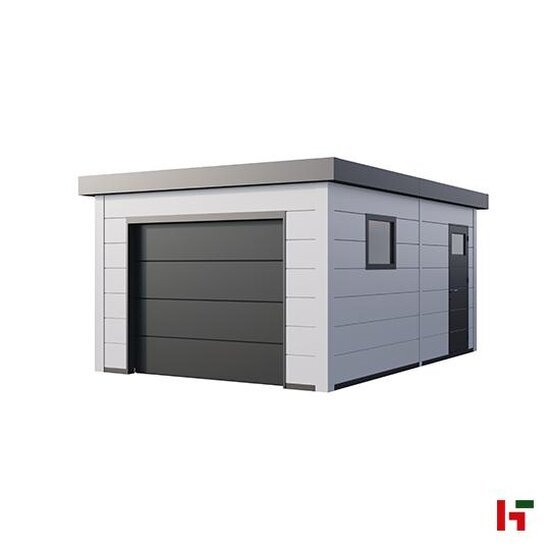 Metalen garages - Garage in Metaal 3654G Wit - Telluria