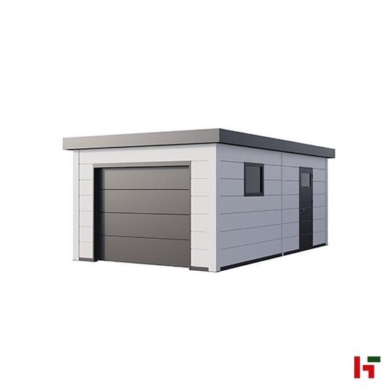 Metalen garages - Garage in Metaal 3663G Wit - Telluria