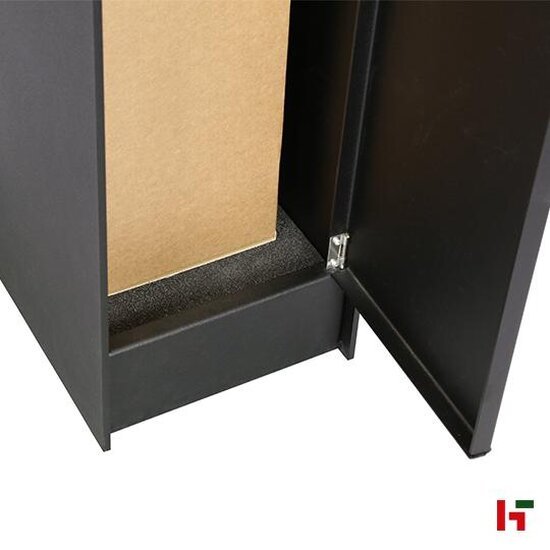 Brievenbussen - Pakketbrievenbus Fenix Top Large Gitzwart (RAL 9005) - eSafe