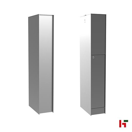 Brievenbussen - Pakketbrievenbus Fenix Top Medium Blank aluminium (RAL 9006) - eSafe