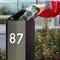 Brievenbussen - Pakketbrievenbus Fenix Top Medium Blank aluminium (RAL 9006) - eSafe