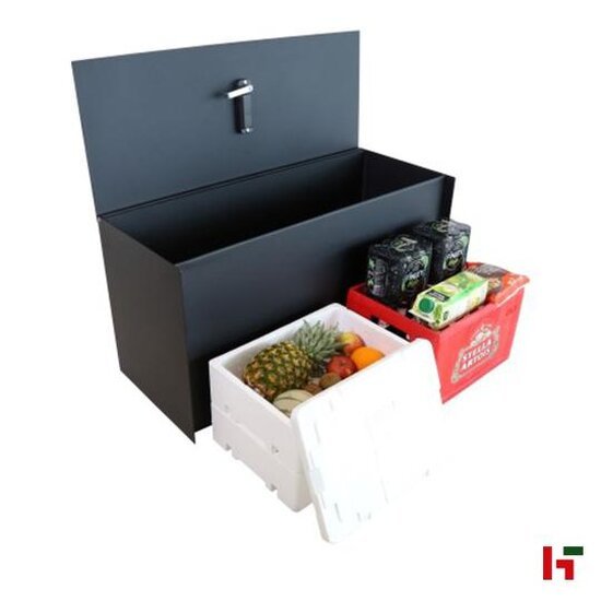 Brievenbussen - Pakketkoffer Bulkbox Connect Grijsbruin (RAL 8019) - eSafe