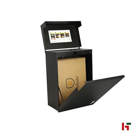 Brievenbussen - Pakketbrievenbus Topak Digital Grijs aluminium (RAL 9007) - eSafe
