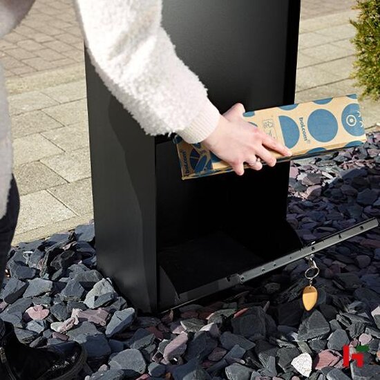 Brievenbussen - Pakketbrievenbus Dropbox Small Grijs aluminium (RAL 9007) - eSafe