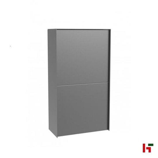 Brievenbussen - Pakketbrievenbus Dropbox Medium Back Grijs aluminium (RAL 9007) - eSafe