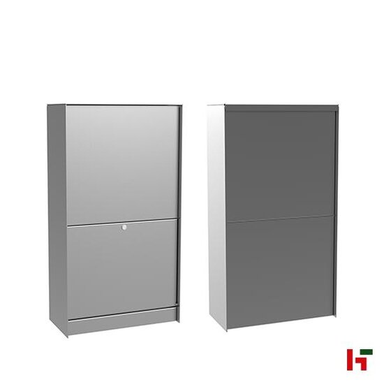 Brievenbussen - Pakketbrievenbus Dropbox Medium Front Blank aluminium (RAL 9006) - eSafe