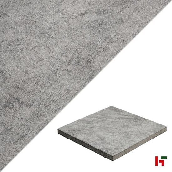 Gecoate betontegels - GeoProArte® Naturals, Gecoate Terrastegel Quartz Grey 60 x 60 x 4 cm - MBI