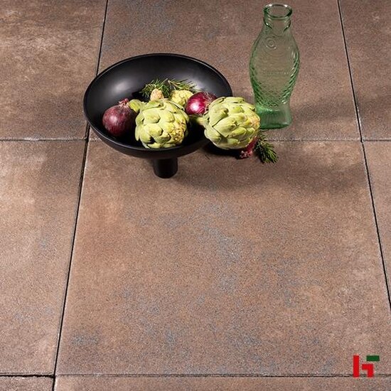 Gecoate betontegels - GeoProArte® Concert, Gecoate Terrastegel Tabacco 60 x 60 x 4 cm - MBI