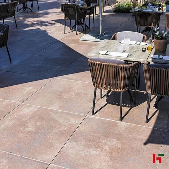 Gecoate betontegels - GeoProArte® Concert, Gecoate Terrastegel Tabacco 60 x 60 x 4 cm - MBI