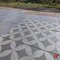 Gecoate betontegels - GeoProArte® Flowers, Gecoate Terrastegel Dark Flower 60 x 60 x 4 cm - MBI