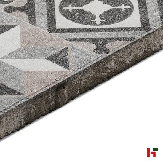 Gecoate betontegels - GeoProArte® Mosaic, Gecoate Terrastegel Taupe 60 x 60 x 4 cm - MBI