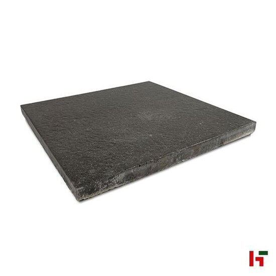 Gecoate betontegels - Terrastegel Gecoat - Lichte structuur Bree Zwart 60 x 60 x 4,1 cm - Rodal