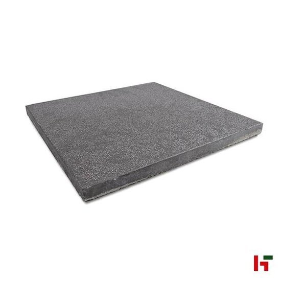 Gecoate betontegels - Terrastegel Gecoat - Vlak Ieper Antraciet Genuanceerd 60 x 60 x 4,1 cm - Rodal